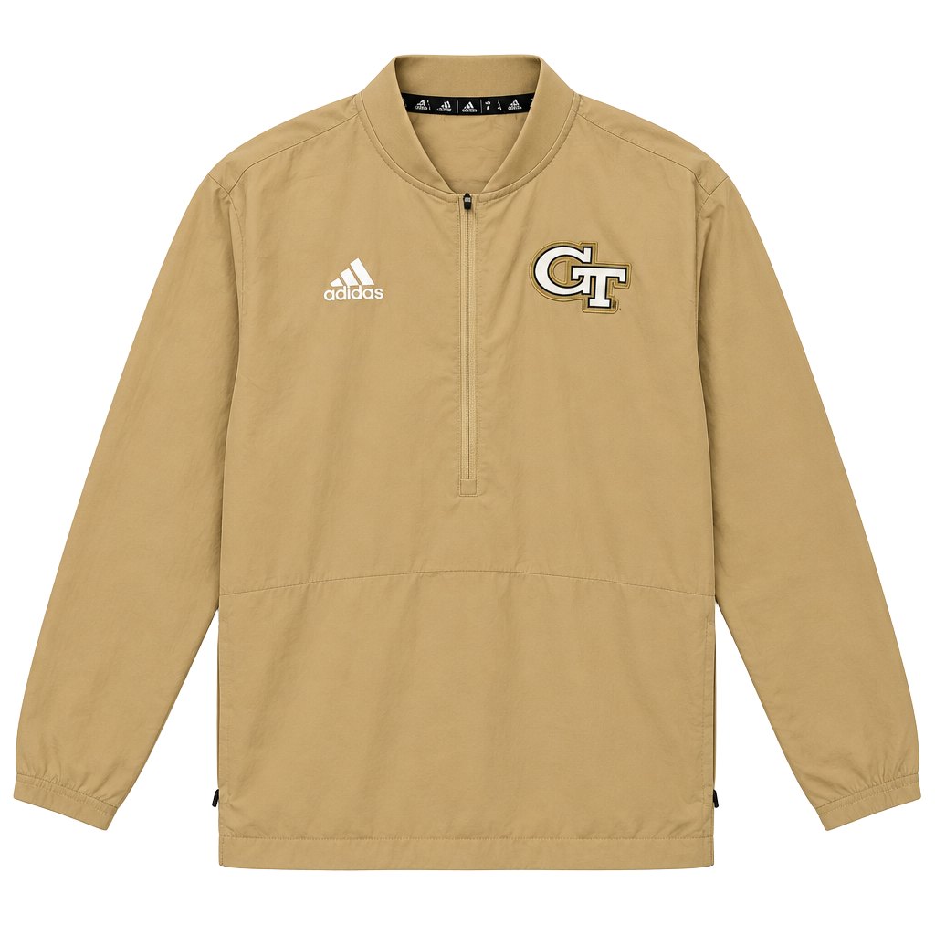 Adidas Georgia Tech Yellow Jackets Quarter-Zip Size M Gold 1