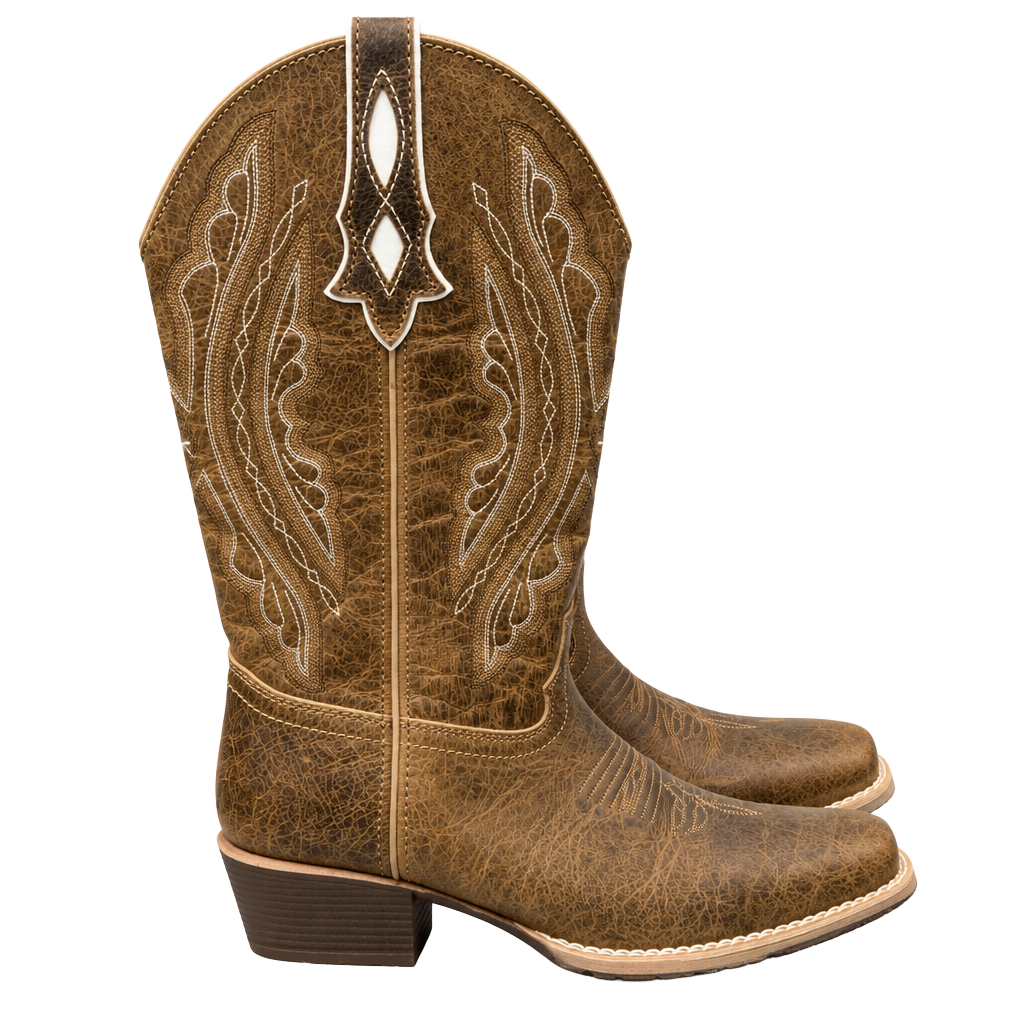 Justin Gypsy Western Cowgirl Boots Brown Leather 1