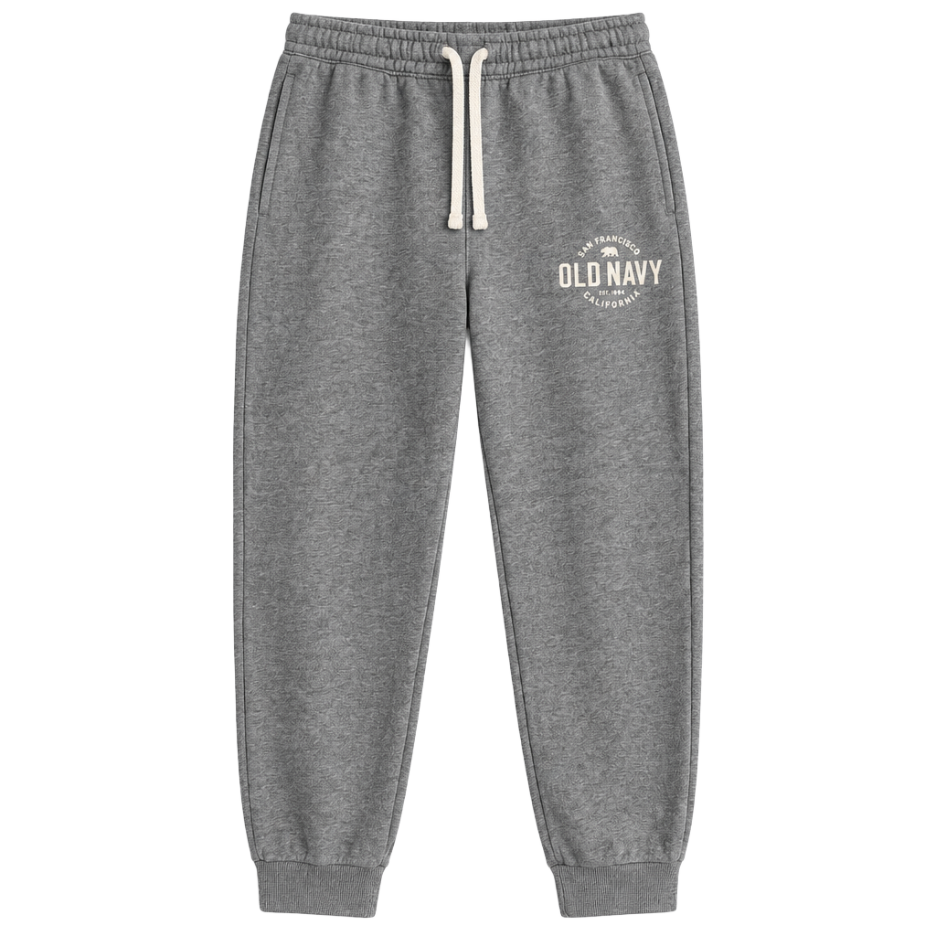 Old Navy Logo-Graphic Jogger Sweatpants Size L (10-12) Gray 1