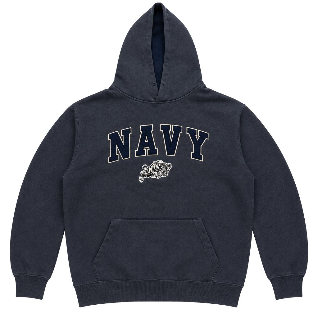 Stadium Athletics Navy Hoodie Size L Annapolis 1