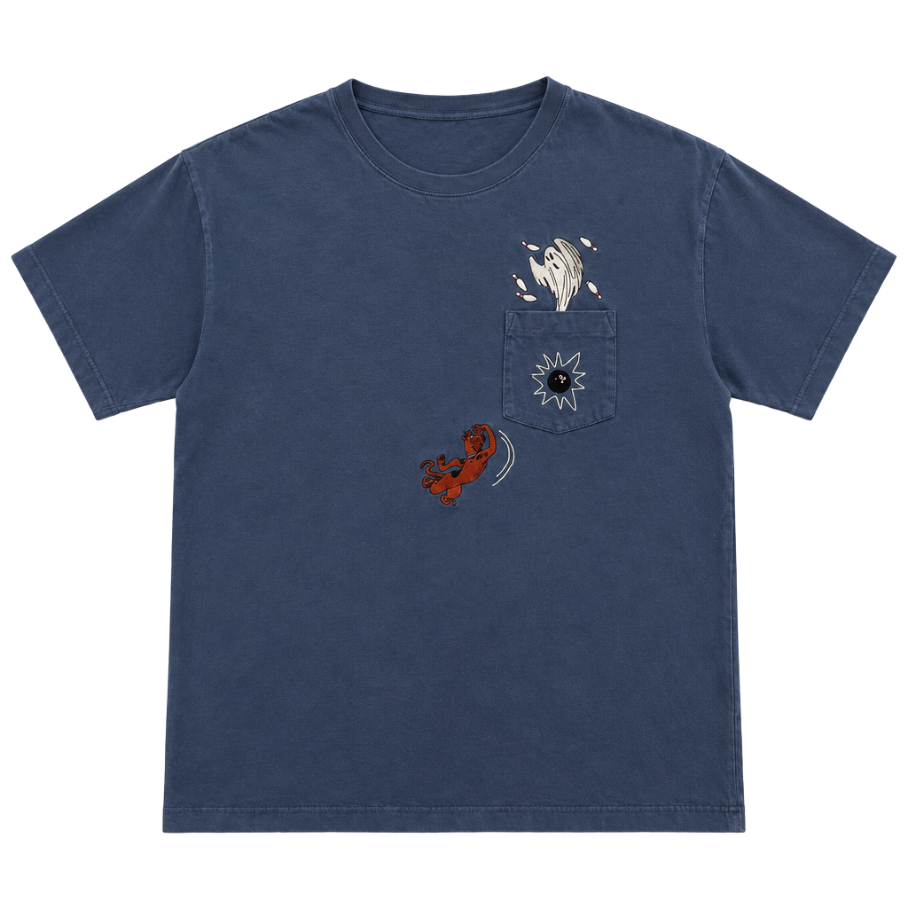 Vintage Warner Bros Scooby Doo Graphic Pocket T-Shirt Blue 1