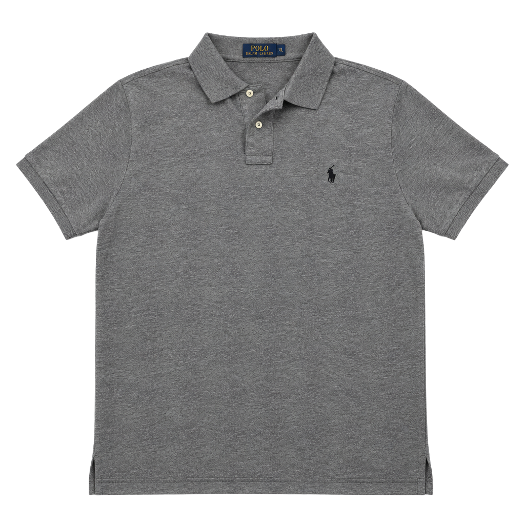 Polo Ralph Lauren Shirt Mens M Medium Gray Short Sleeve Side 1