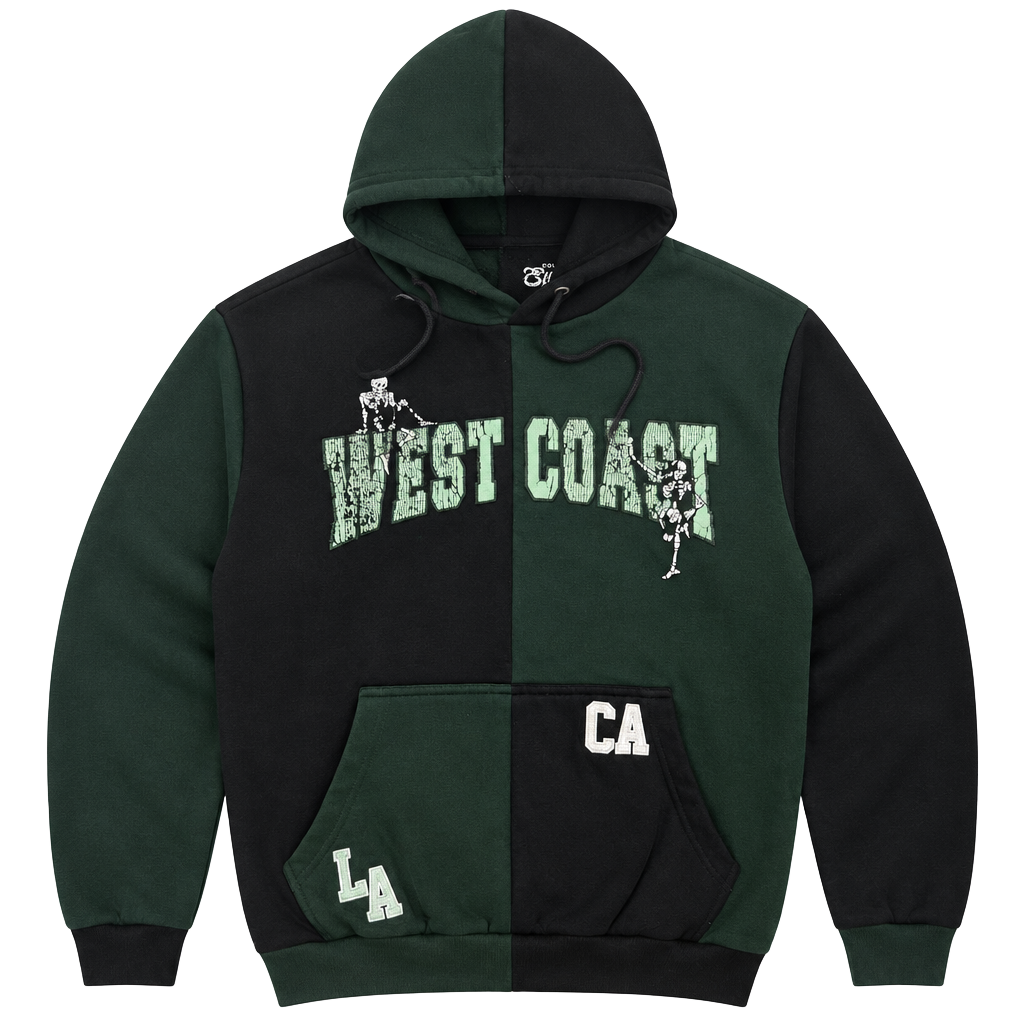 Eighty Eight West Coast Hoodie Black Green 1