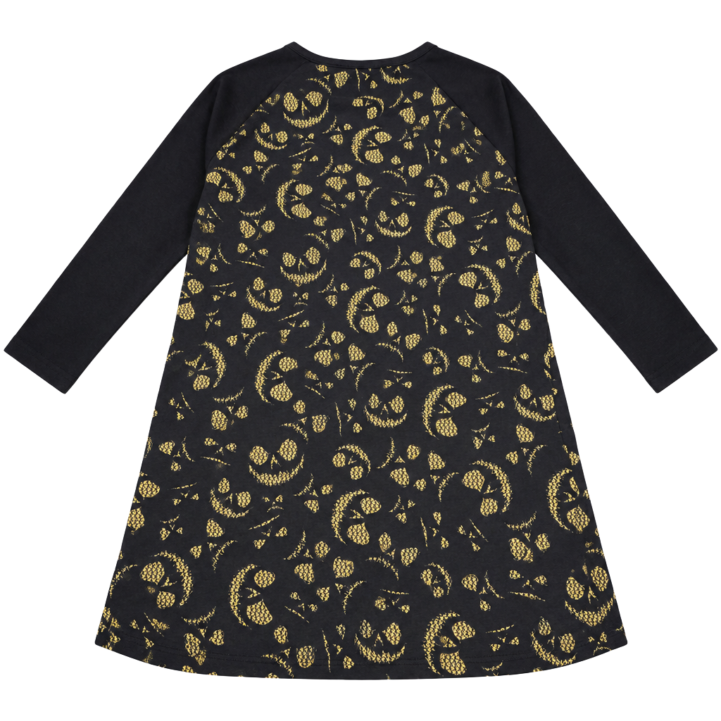 LuLaRoe Randy Size S Black Yellow Jack Skellington Pumpkin Shirt NWT 1