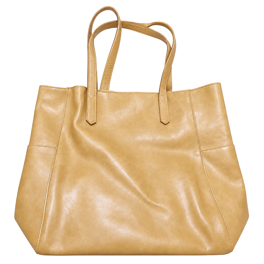 Joy Susan Vegan Leather Brown Tote Shoulder Bag Purse 1
