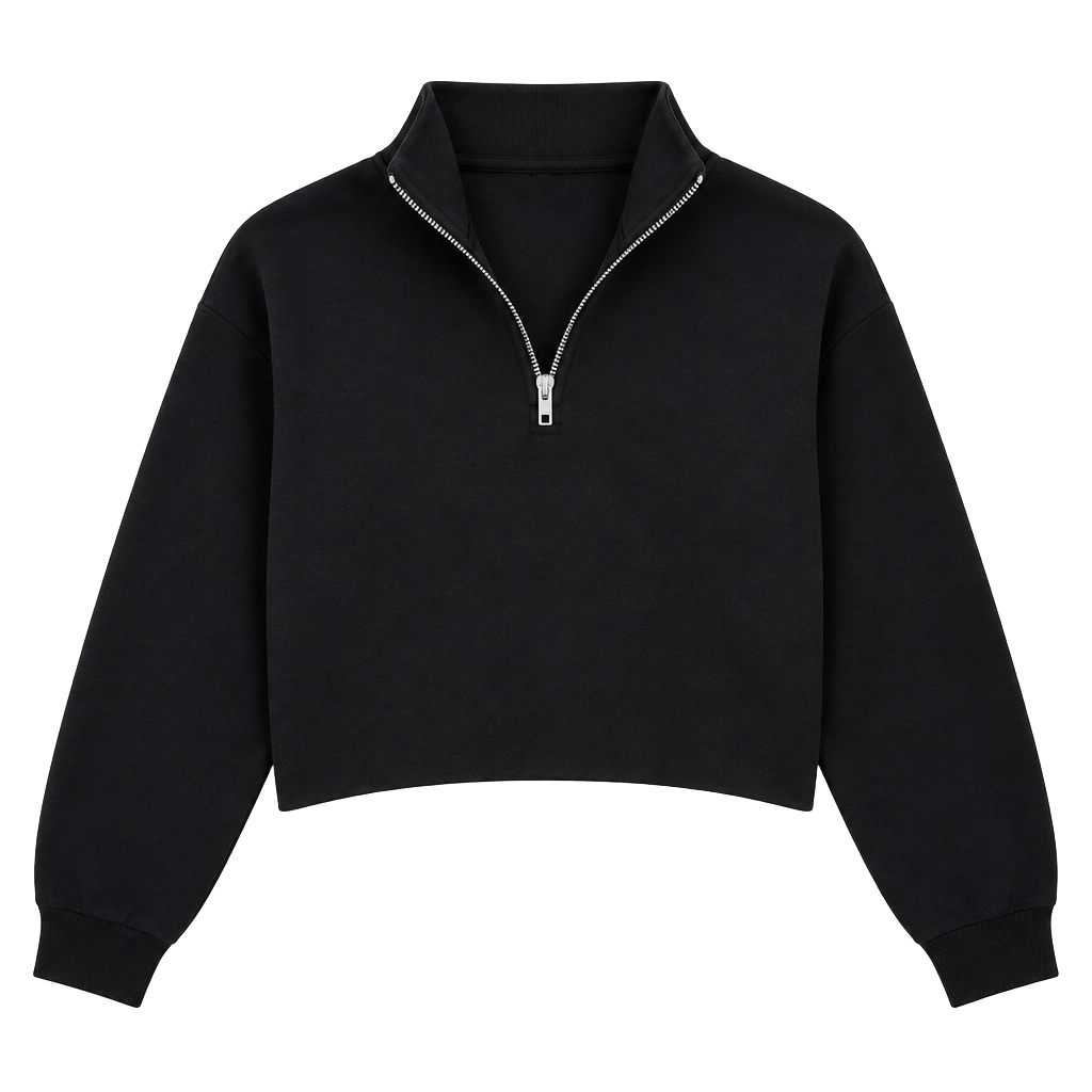 District V.I.T. Fleece Half-Zip Sweatshirt Size L Black 1