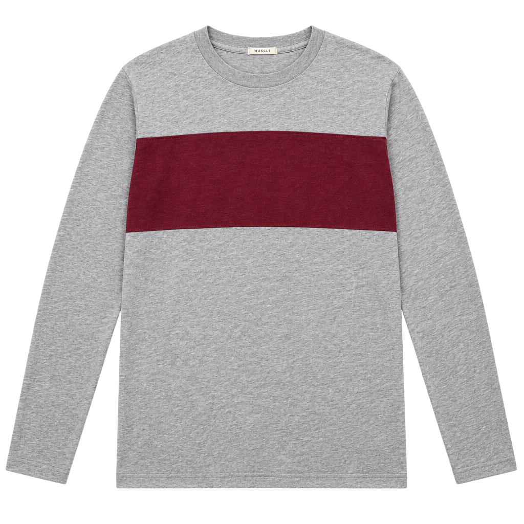 Abercrombie & Fitch Muscle Long Sleeve T-Shirt Size L Gray 1