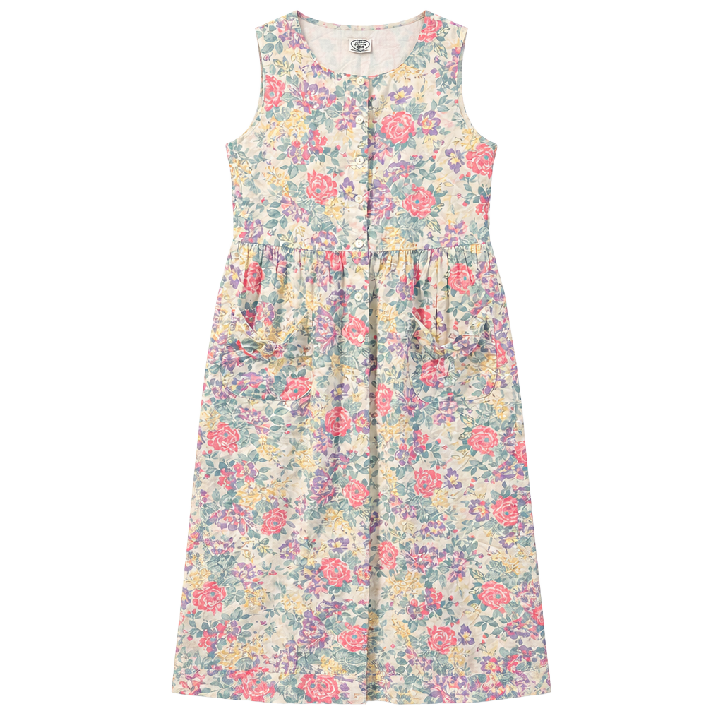 Laura Ashley Floral Jumpsuit Large Cotton Vintage 1
