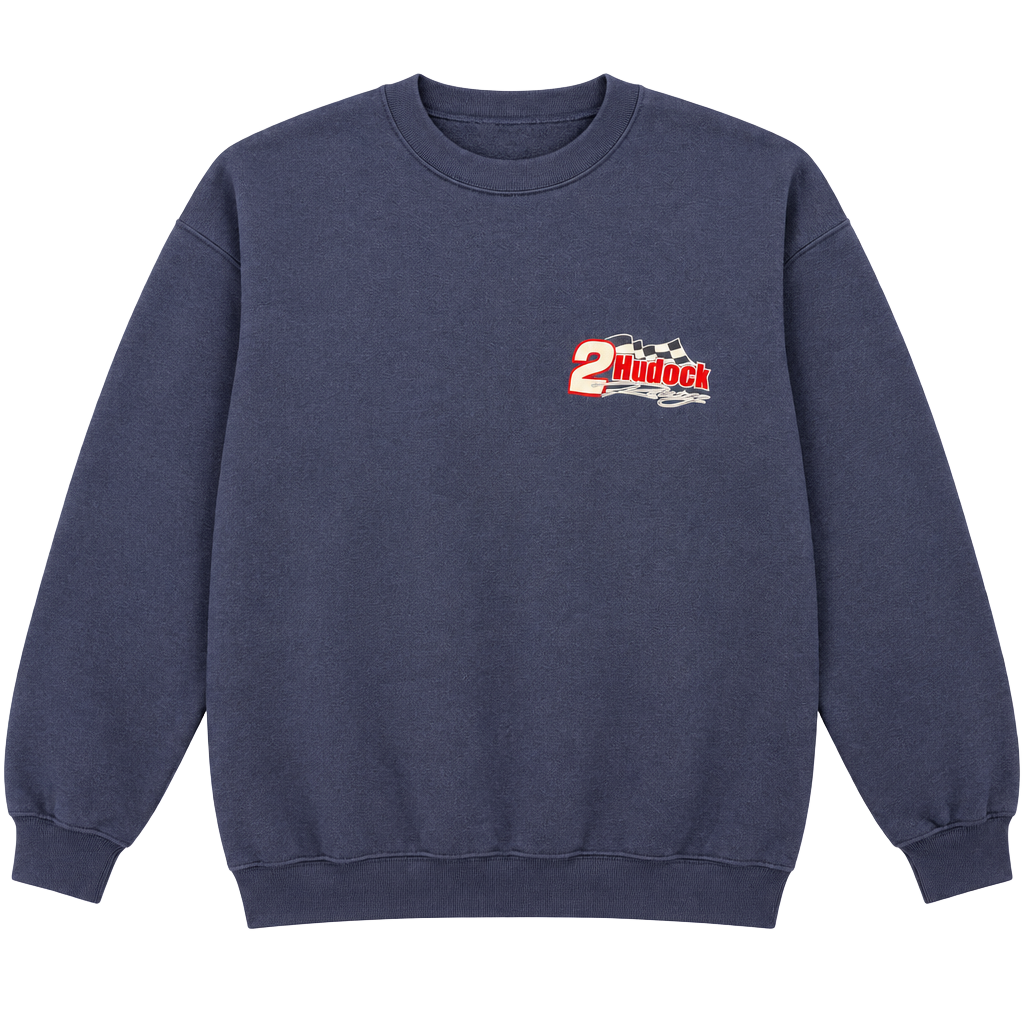 Lee Hudock Racing Heavyweight Sweatshirt Size L Navy 1