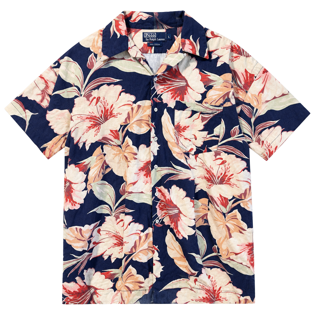 Polo By Ralph Lauren Aloha Shirt XL Botanical Floral Print 1