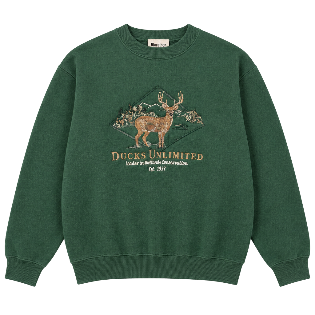 Vintage Marathon Apparel Ducks Unlimited Sweatshirt Size Medium 1