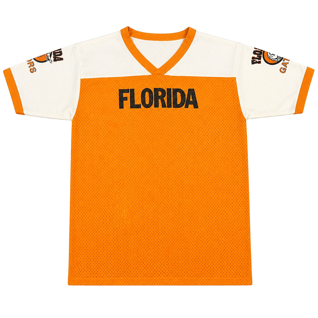 Vintage 1970's Florida Gators Sport Shirt. Mesh breathable. Youth small 1