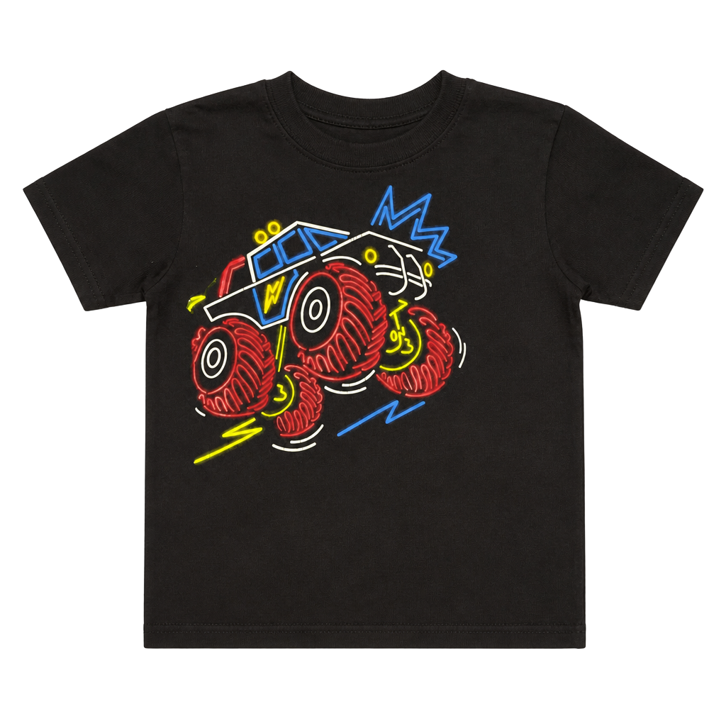 Garanimals Boys 5T Short Sleeve Neon Monster Truck Graphic T-Shirt 1