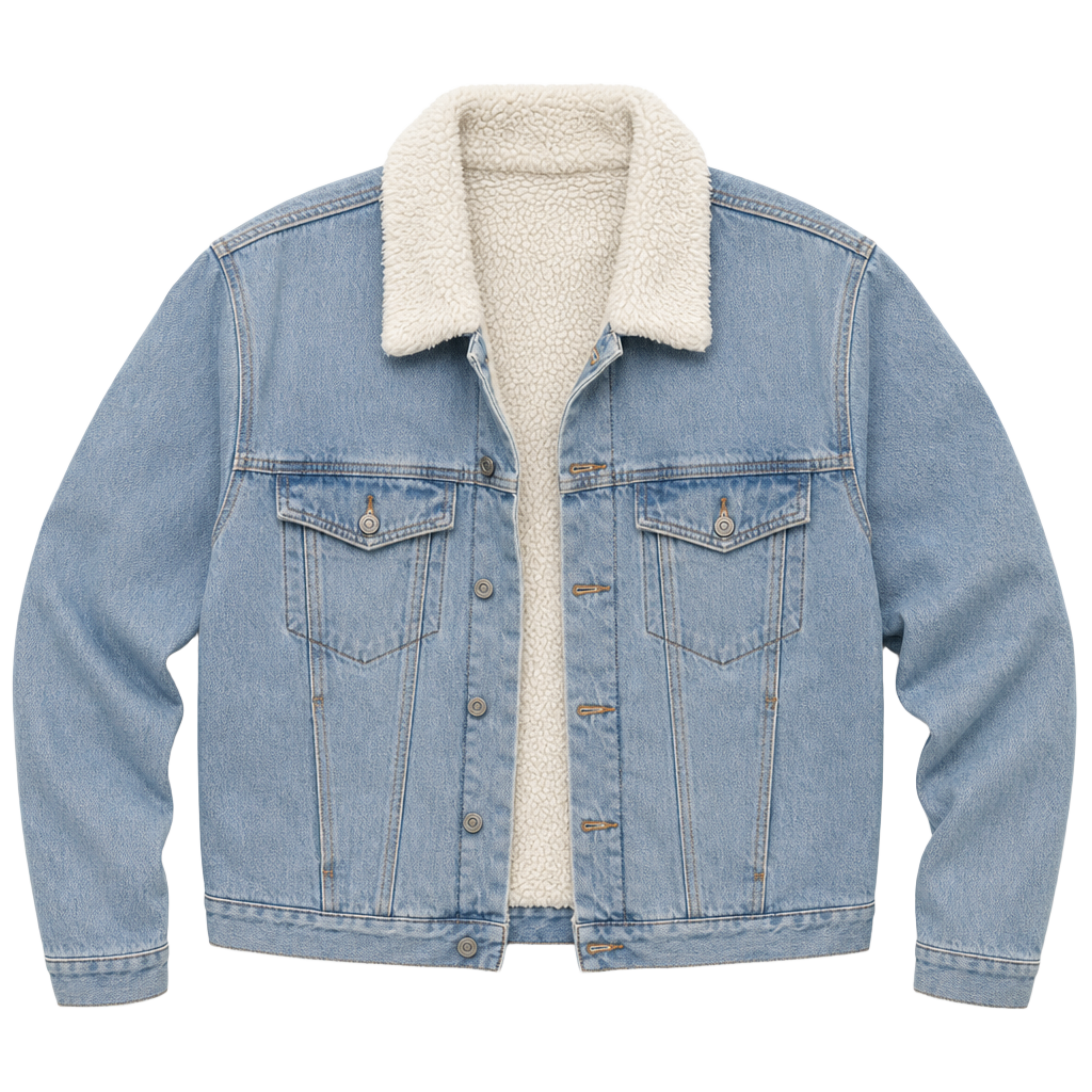 Brandy Melville John Galt Sherpa Denim Jacket 1