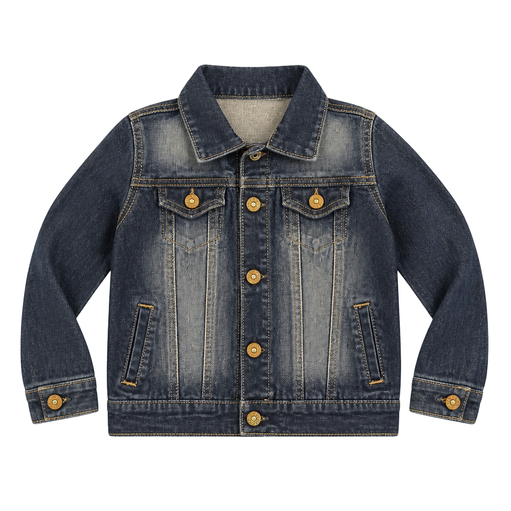 Jordache Toddler Girl's Distressed Denim Jean Jacket Size 4T 1