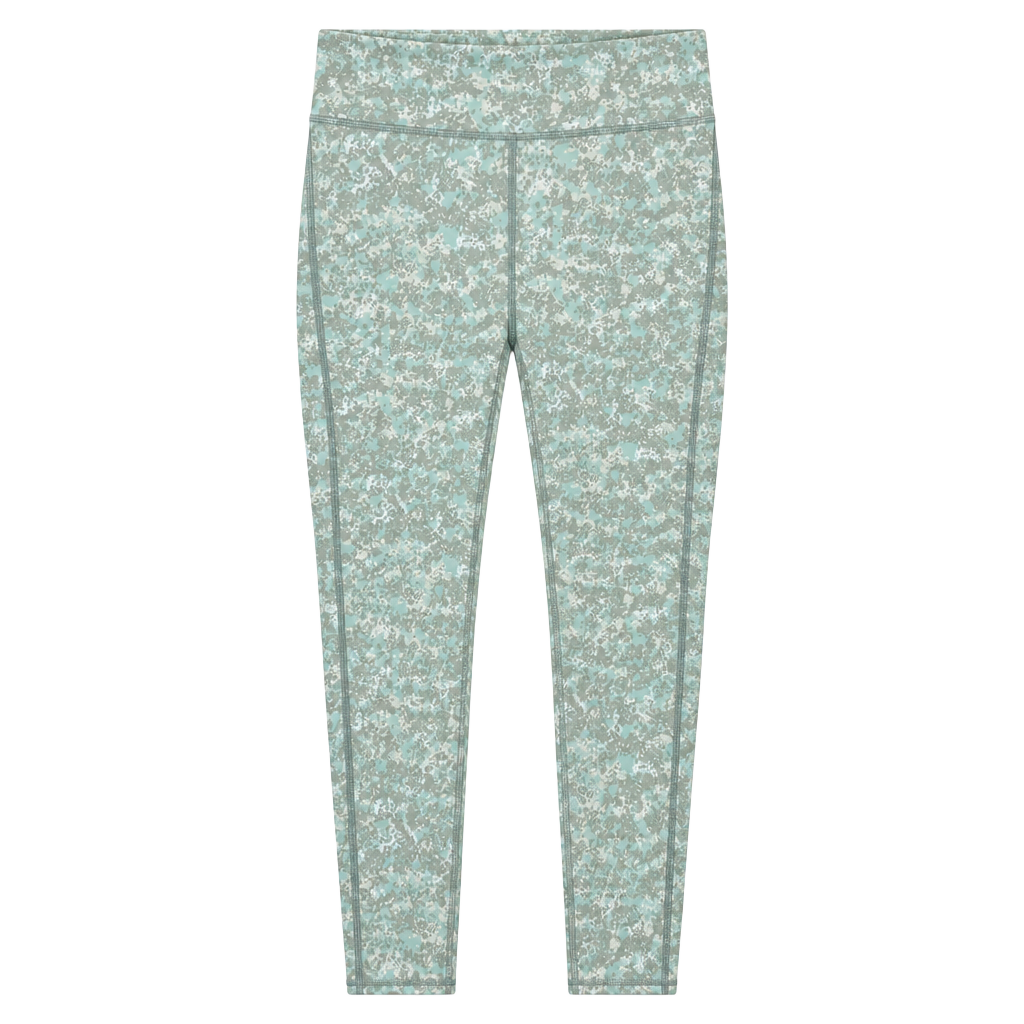 Columbia Active Leggings Size XL Camo Mint Green Athletic Pants 1