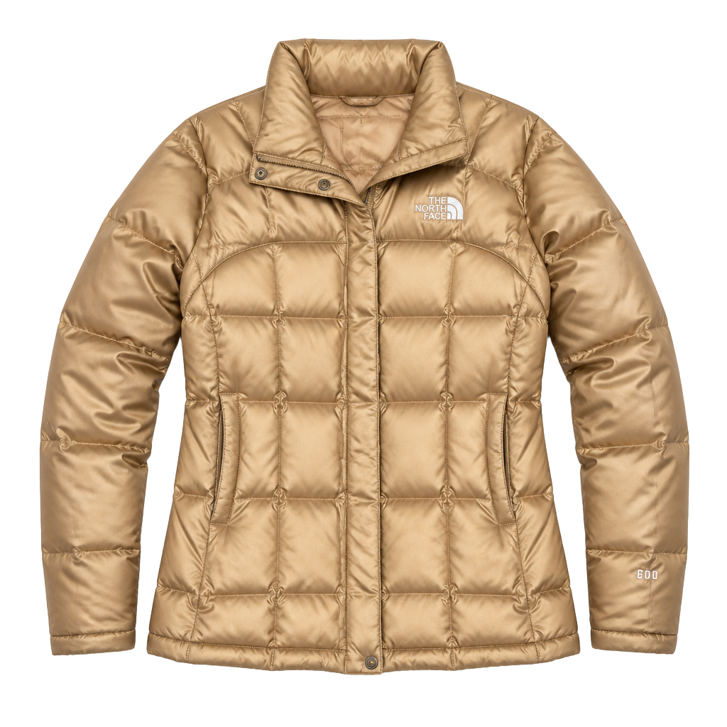 The North Face 600 Fill Down Puffer Jacket Women's XS Gold#1089 1