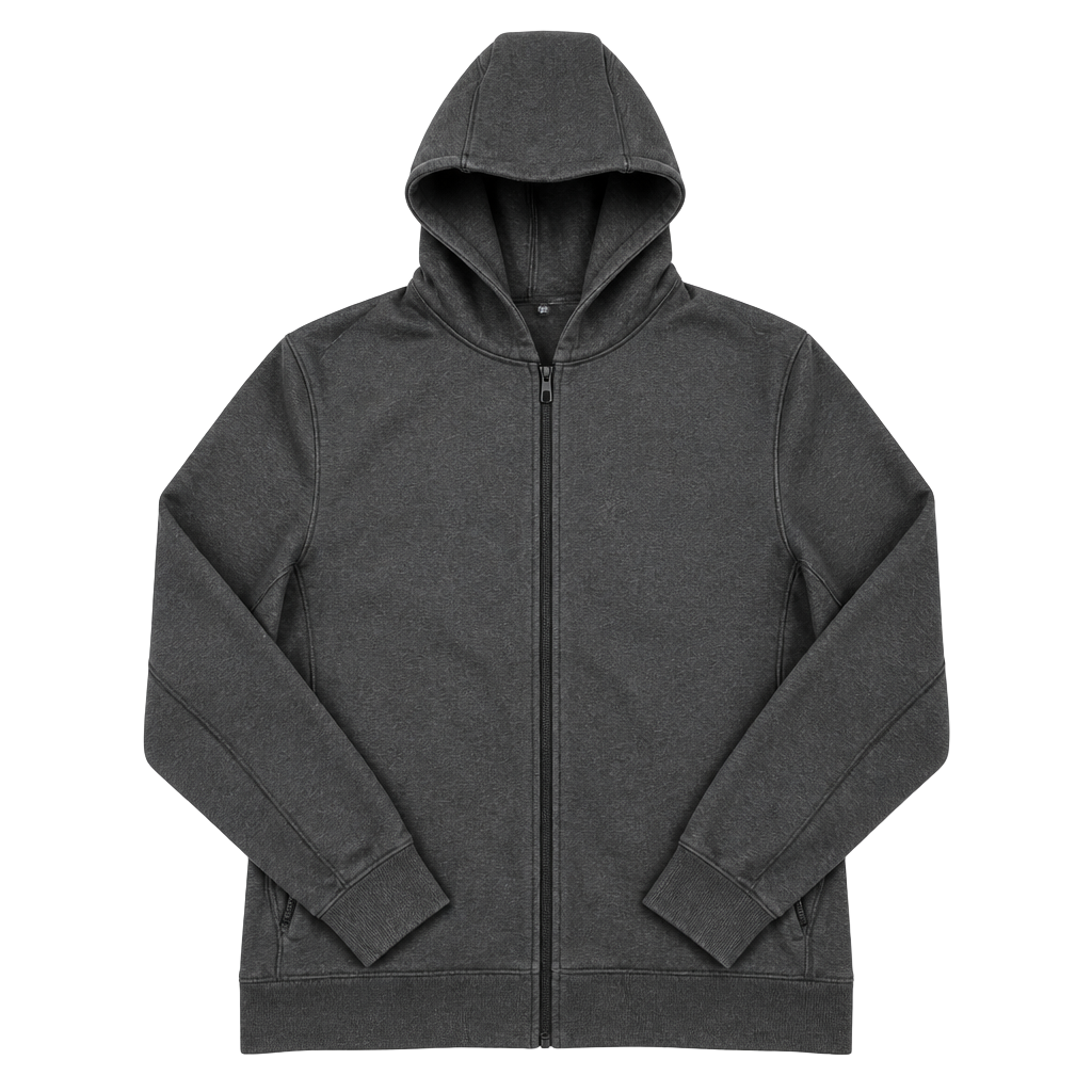 Lululemon Men's Charcoal Gray Full Zip Hoodie with Zipper Pockets#1078 1
