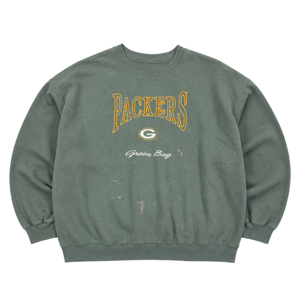Vintage Lee Sport Green Bay Packers Embroidered Crewneck Sweatshirt 1