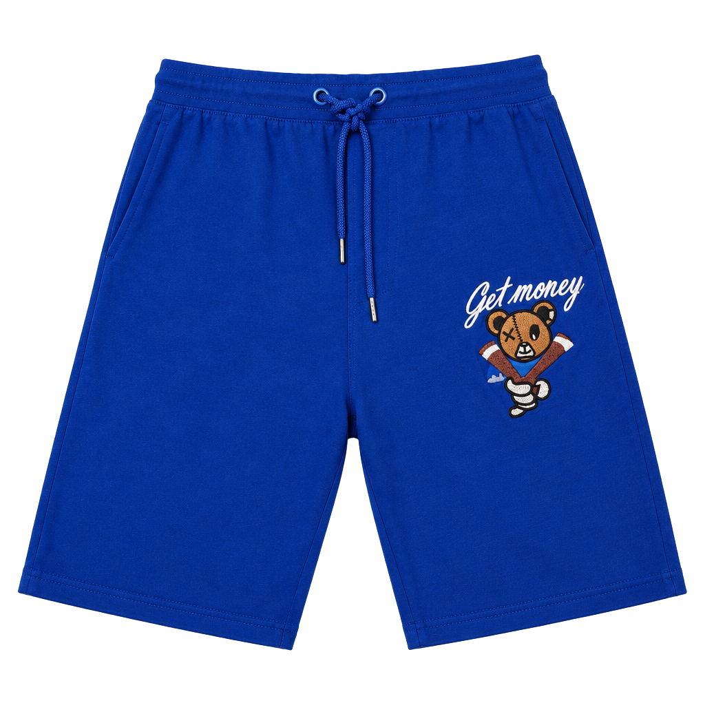 Focus Jeans Get Money Bear Shorts Size M Blue Cotton 1