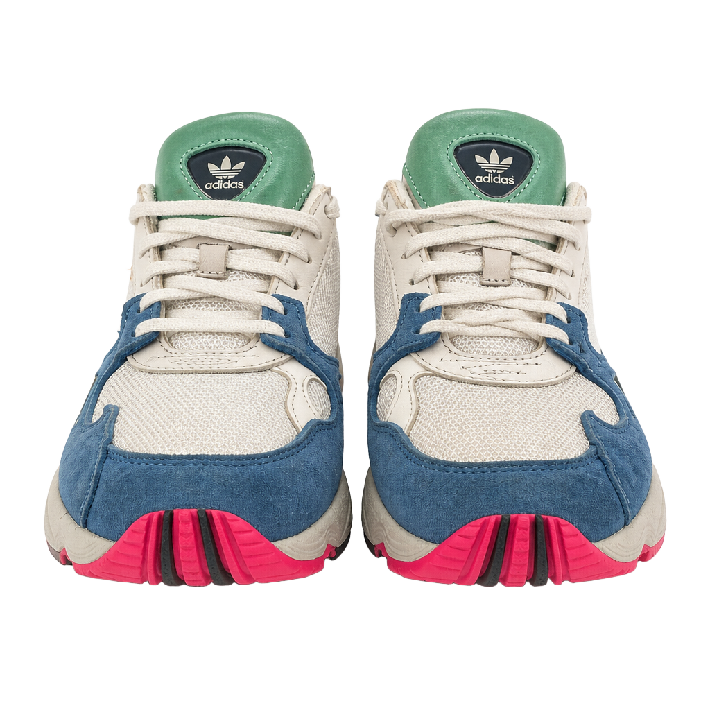 Adidas Originals Falcon W White Blue Green Yellow Chunky Shoes BB9174 1