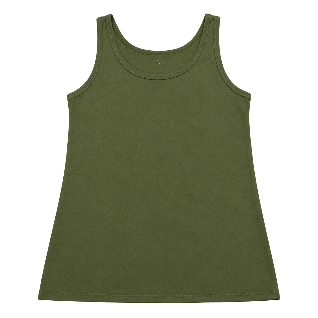 A New Day Tank Top Size XX-Large Olive Green Scoop Neck 1