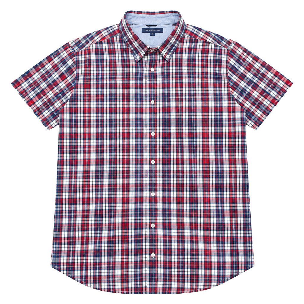Tommy Hilfiger Short Sleeve Button Down Shirt Size XL Plaid 1