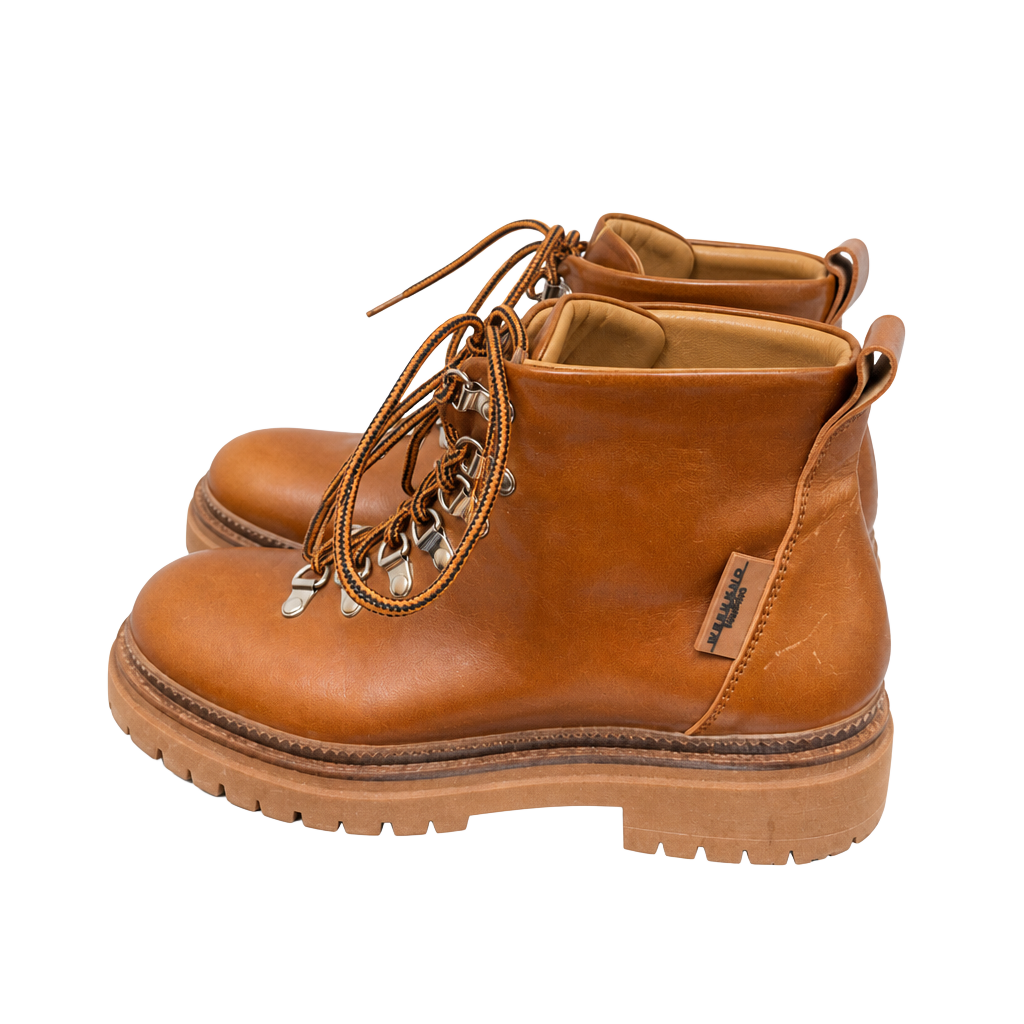 Weekend Max Mara Brown Leather Hiking Boots Size 39 1