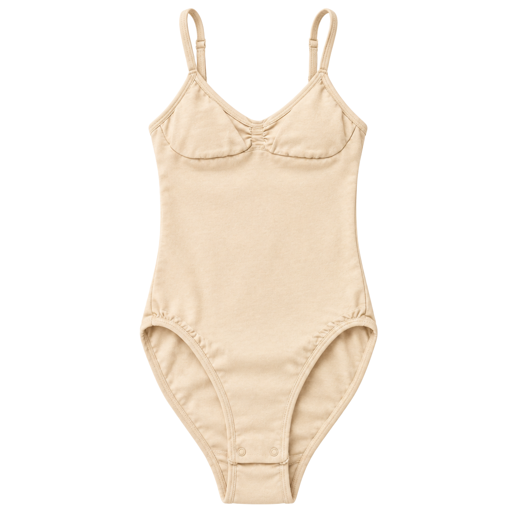 FeelinGirl Bodysuit Shapewear Size M/L Beige Spaghetti Strap Tummy Control 1