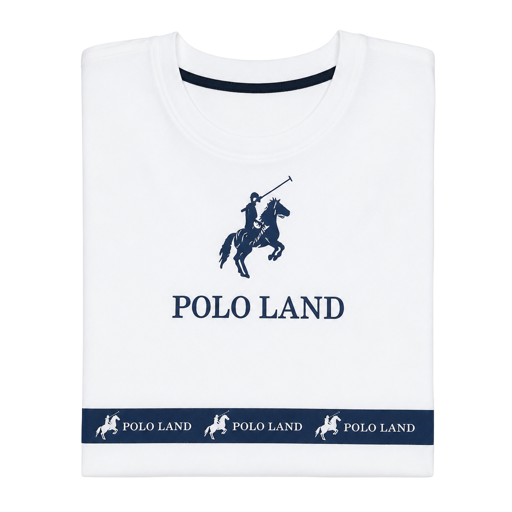 Polo Land T-Shirt Size 2XL White 1