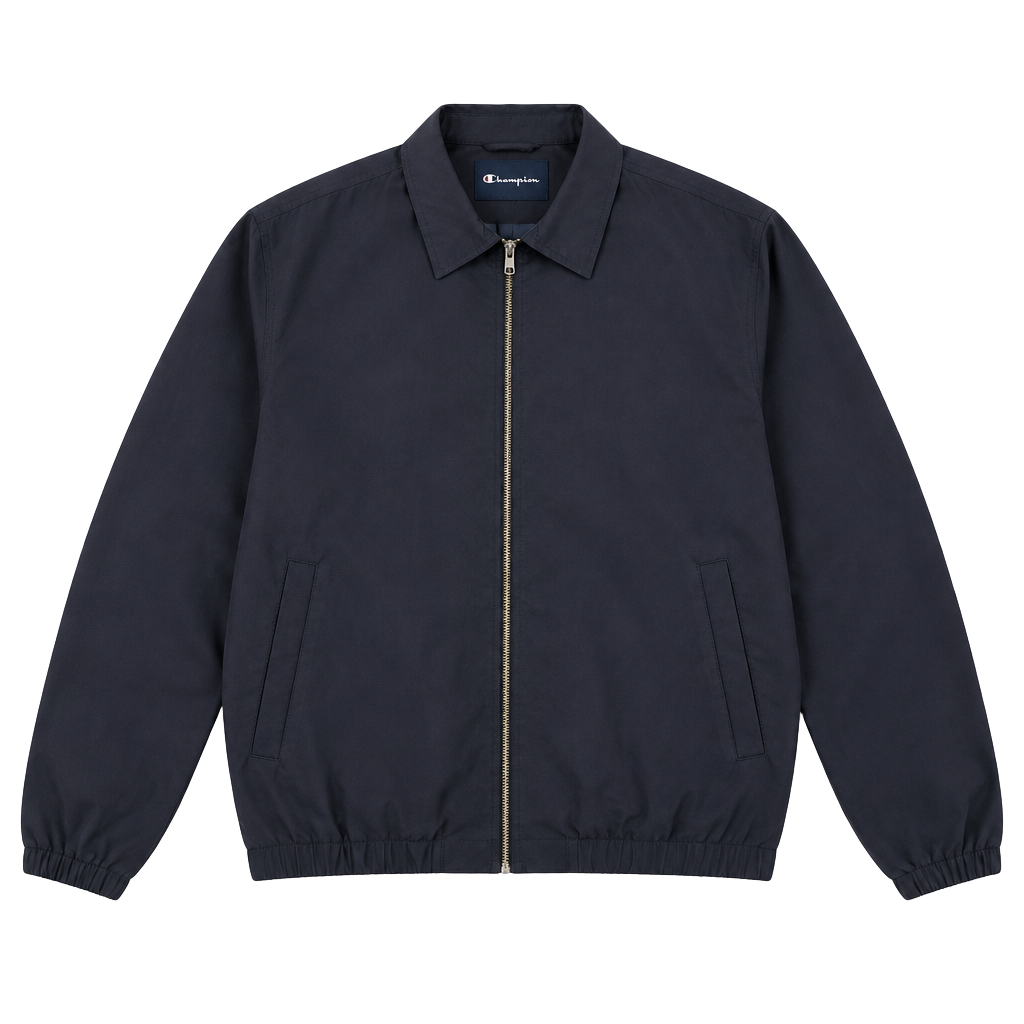 Catalina Outerwear Jacket Size L Navy Blue Full Zip Collared Bomber 1