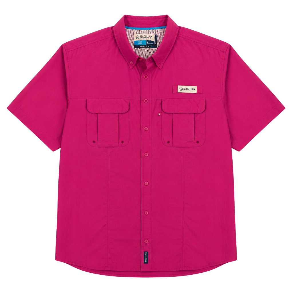 Magellan Outdoors Fish Gear Relaxed Fit Short Sleeve Shirt Size L 1