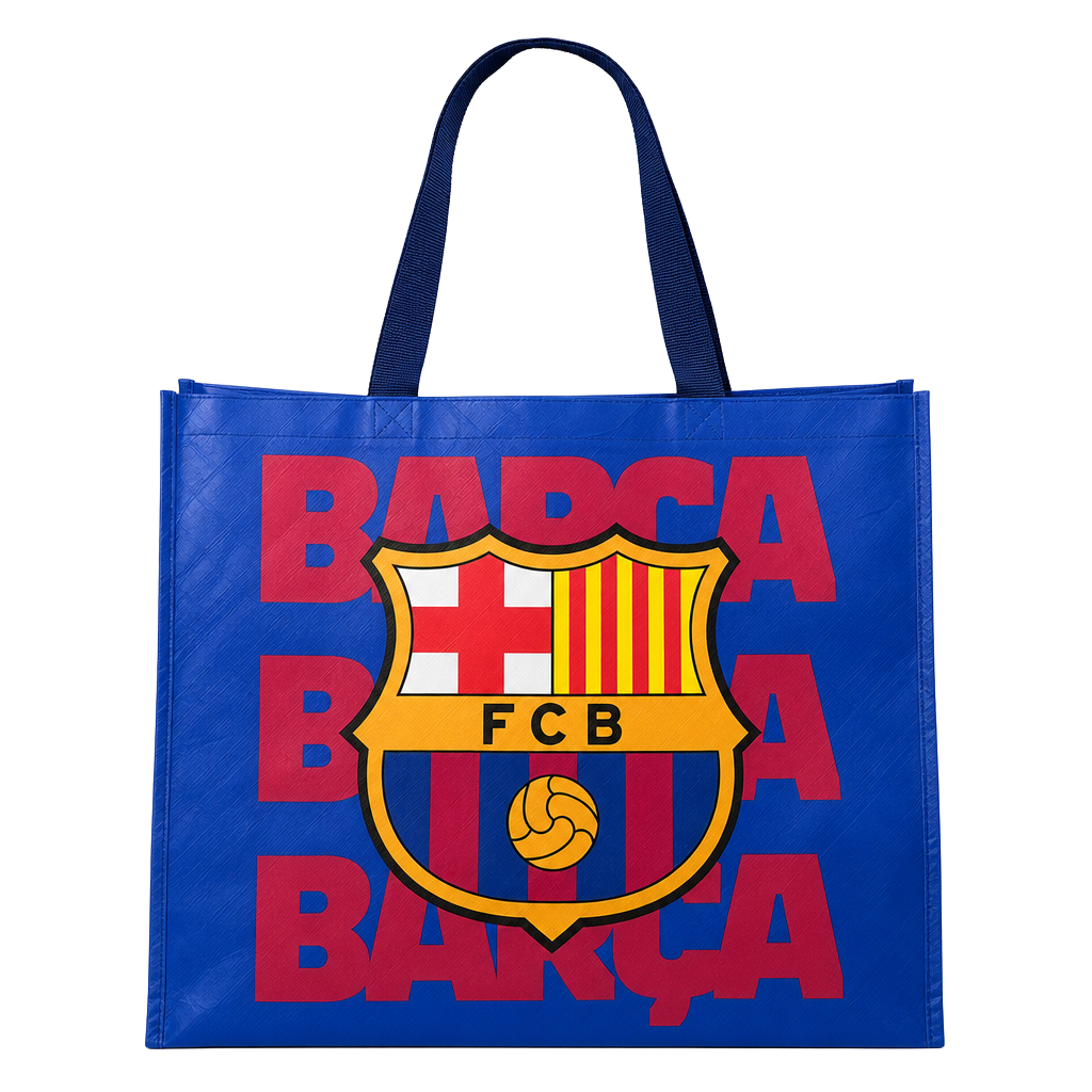 FC Barcelona Official Licensed Reusable Shopping Tote Bag 1