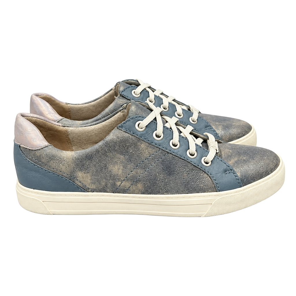Naturalizer Astara Women's Blue Tie-Dye Lace-Up Sneakers 1