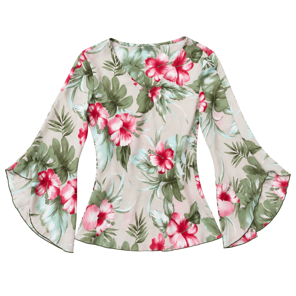 Y2K fairycore Bell Sleeve Top 1