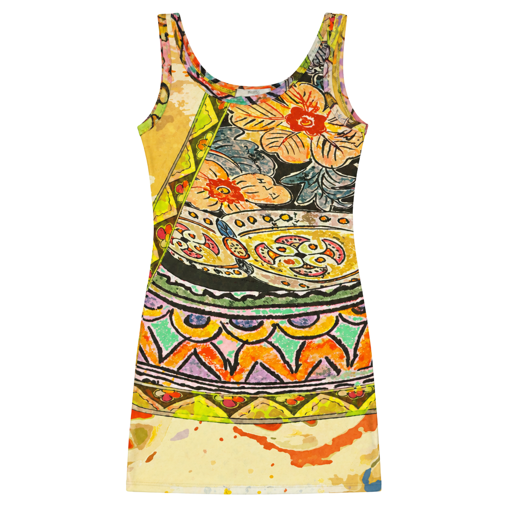 Fuzzi Multicolor Mesh Tank Dress Size XS 1
