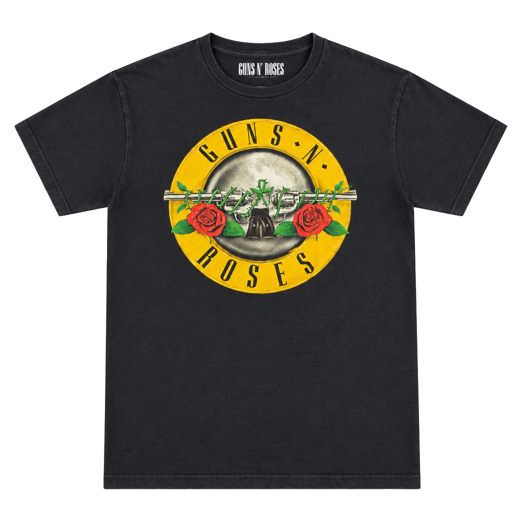 Guns N' Roses T-Shirt Size S Black Classic Logo Band Tee 1