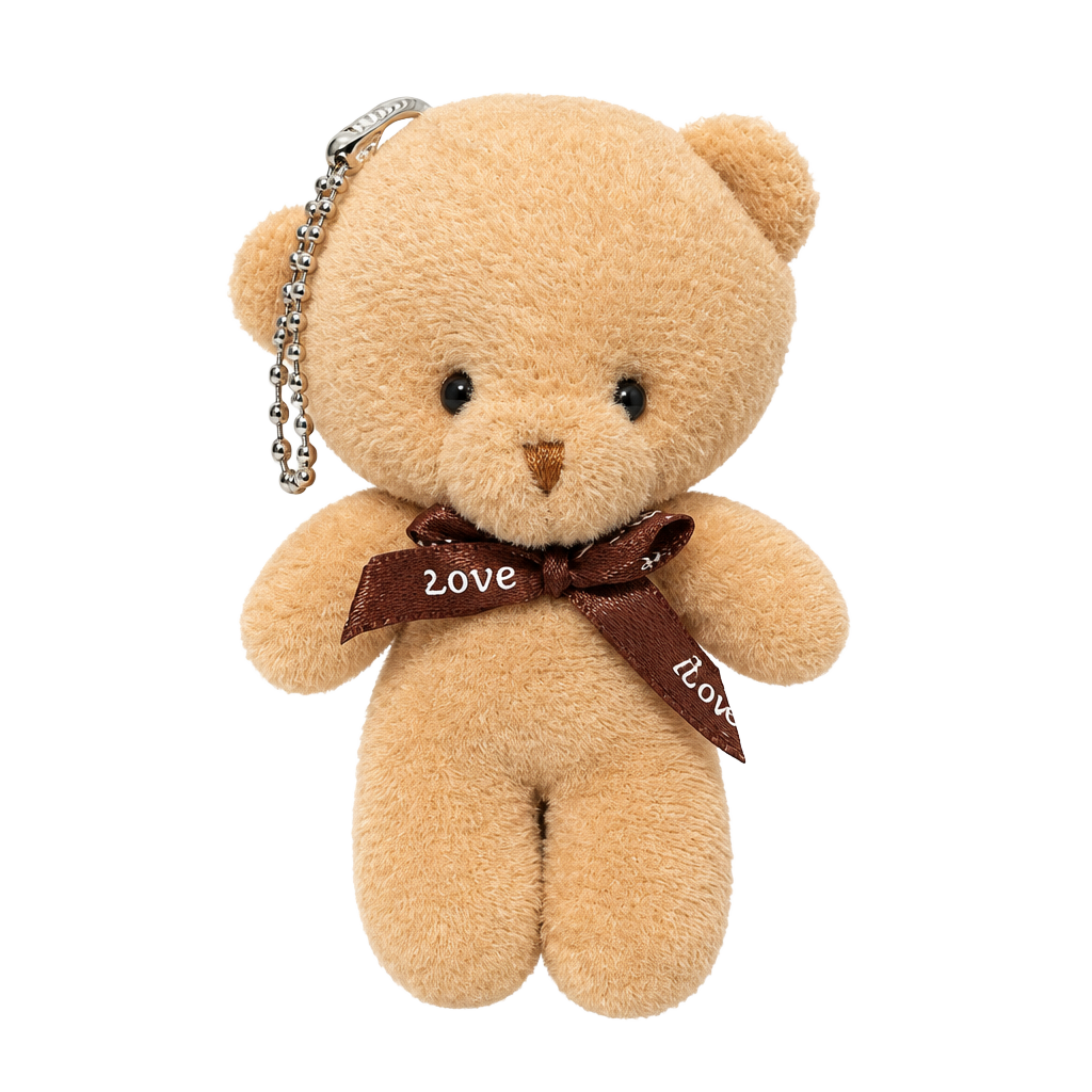 Mini Teddy Bear Plush Bag Charm 1