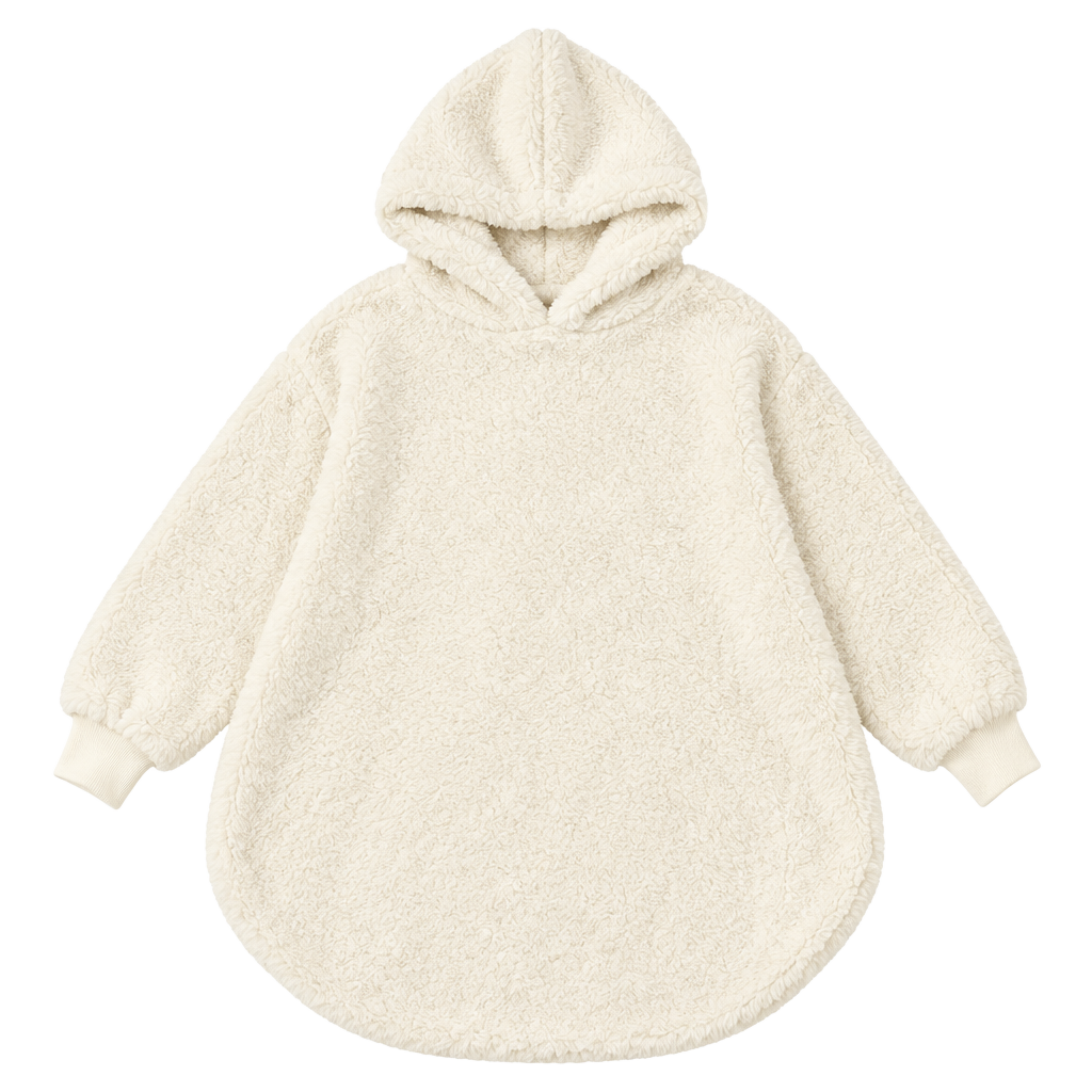 UGG Sherpa Hoodie White Fleece Pullover 1