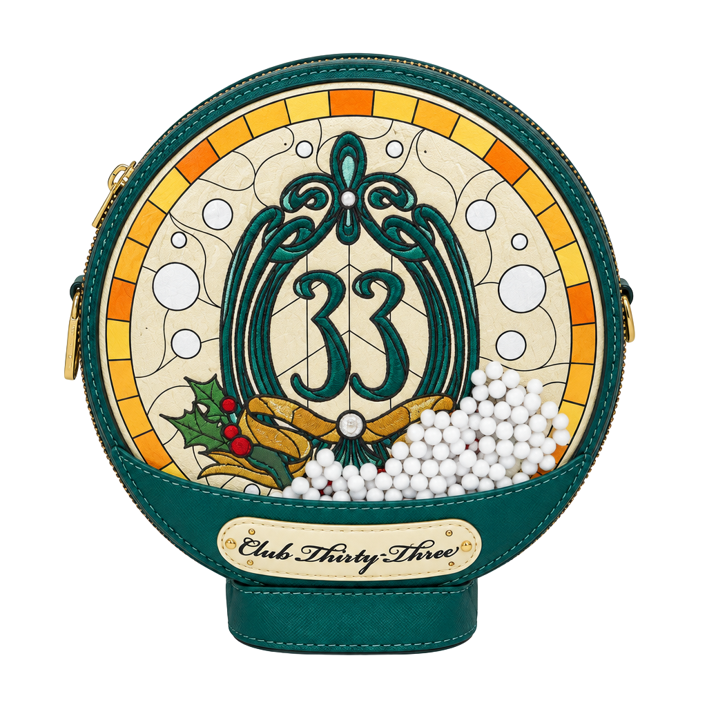 Loungefly Disney Club 33 Stained Glass Crossbody Bag New 1