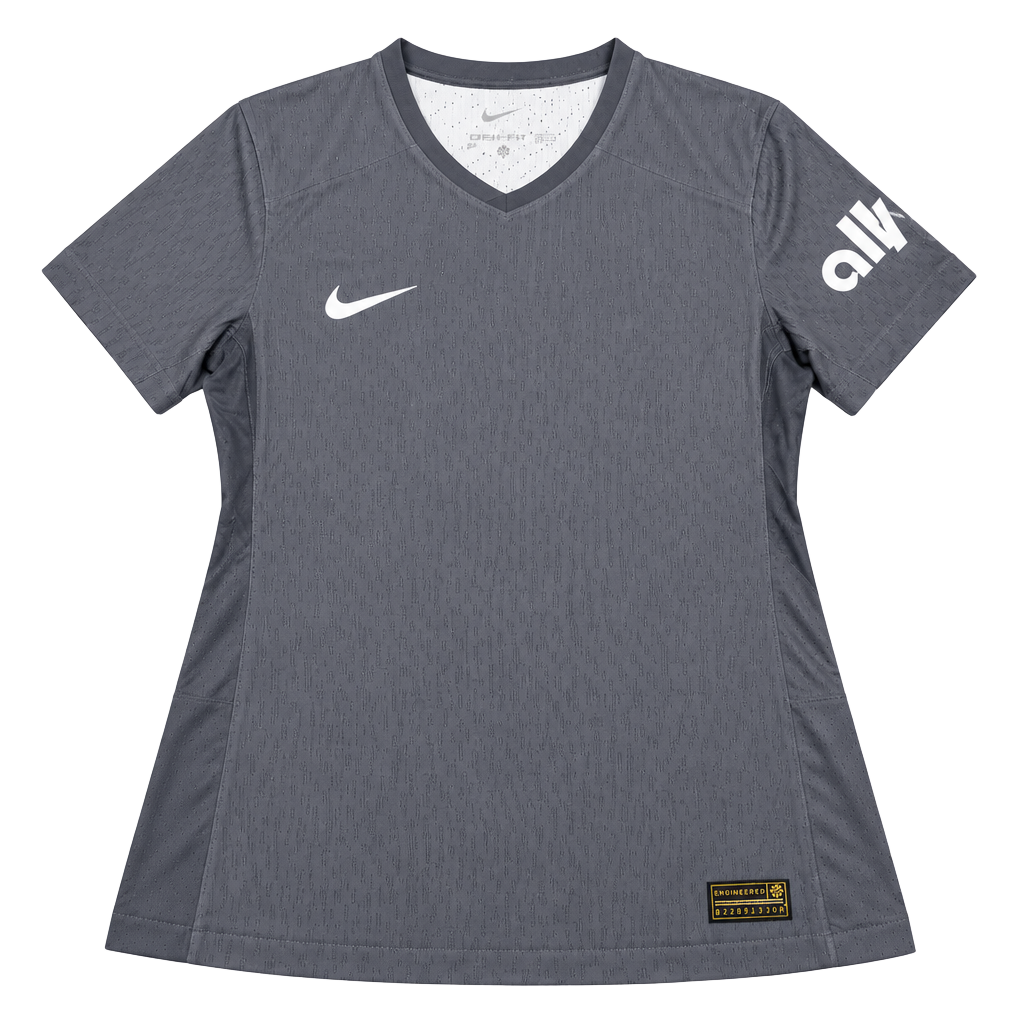 Nike Dri-FIT ADV Gray Soccer Jersey Ally Sleeve Logo size Small 1