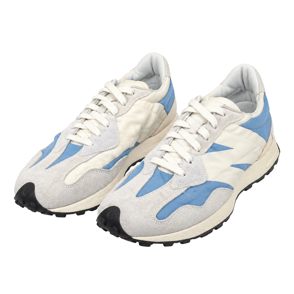 New Balance 327 White Stellar Blue Sneakers 1