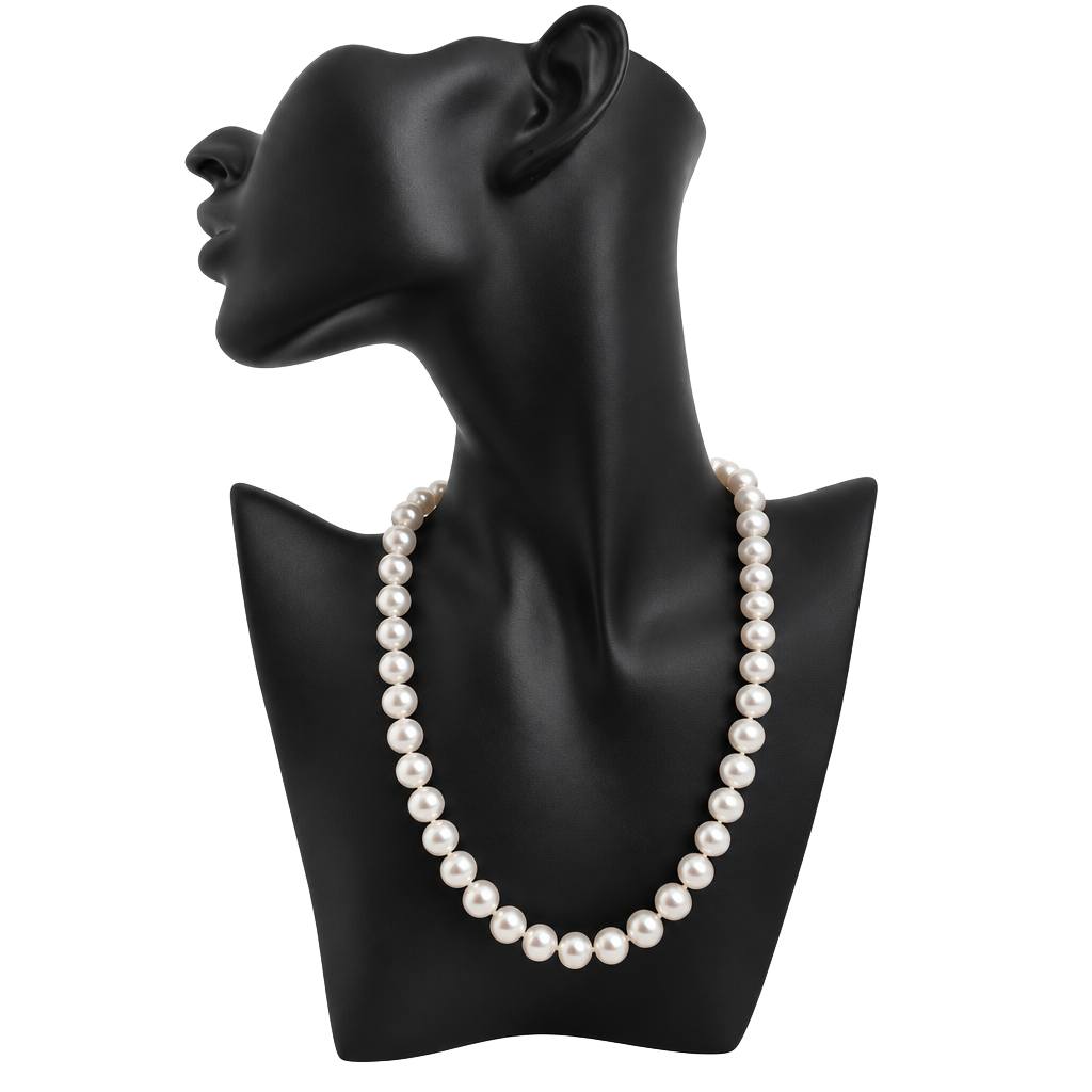 Unbranded Cultured Freshwater Pearl Necklace White Ball Clasp 1