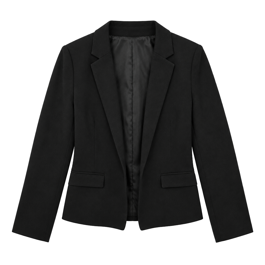 Mam'selle Black Blazer Jacket Wool 1