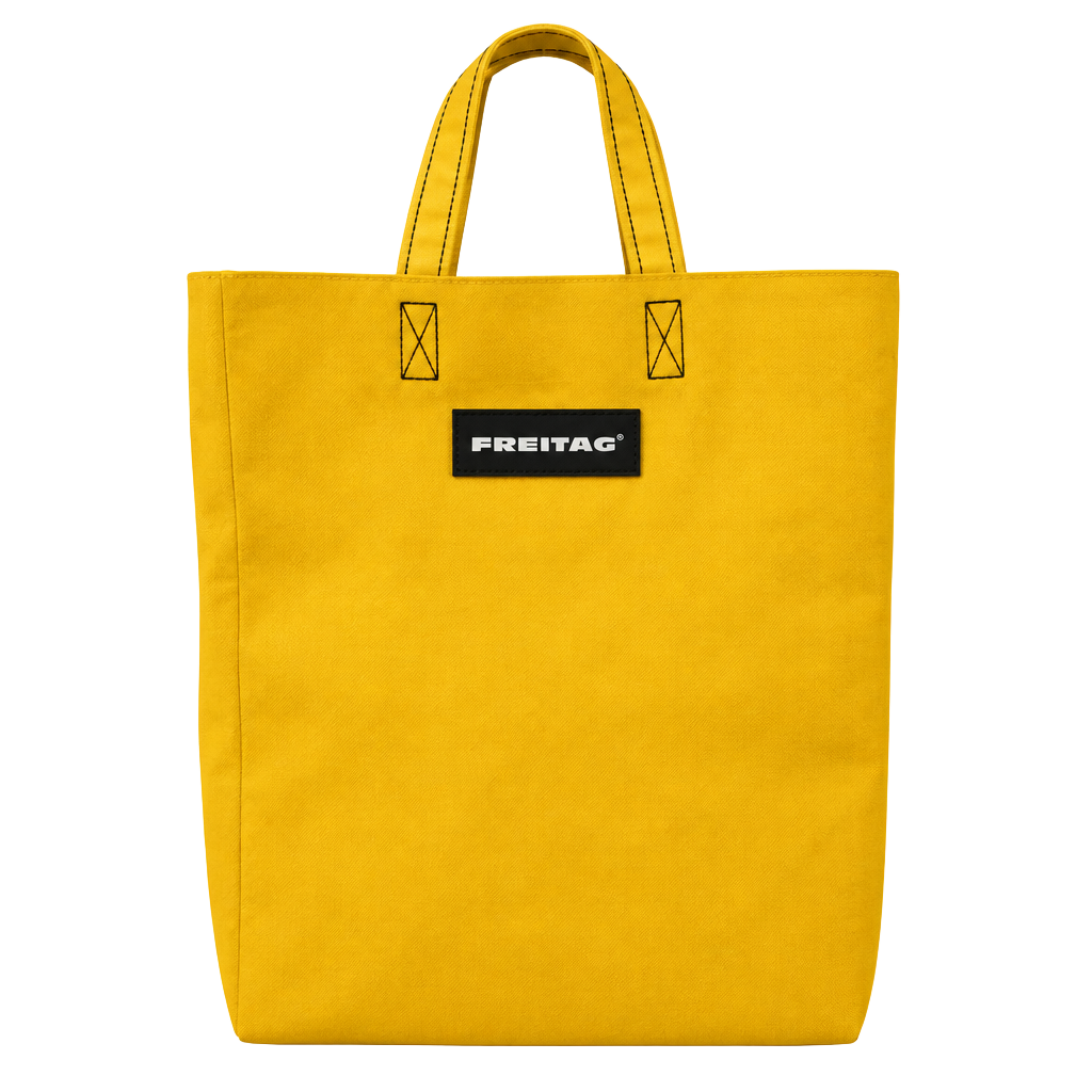 Freitag Yellow Recycled Truck Tarp Tote Bag 1