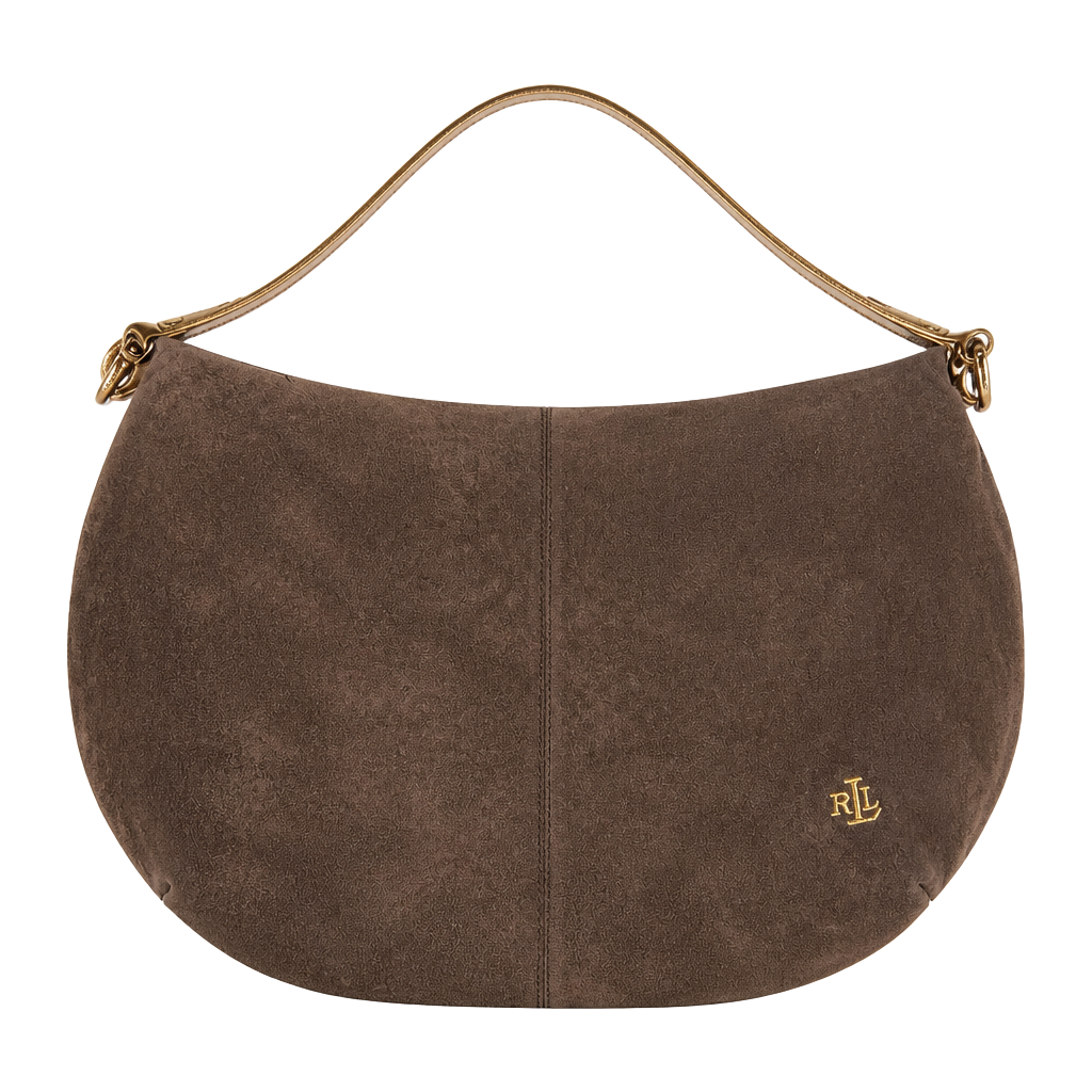 Lauren Ralph Lauren Marcy Suede Hobo Shoulder Bag 1