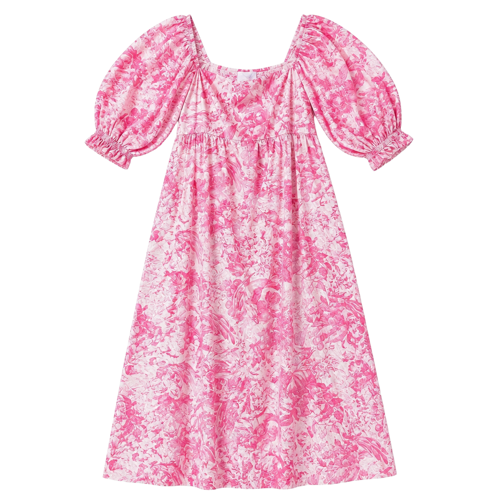Selkie Pink Toile Hamptons Wide Leg Jumpsuit 1