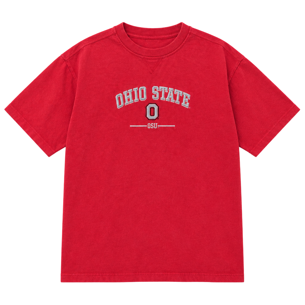 Lee Sport Ohio State Buckeyes T-Shirt Size XL Red Vintage 1