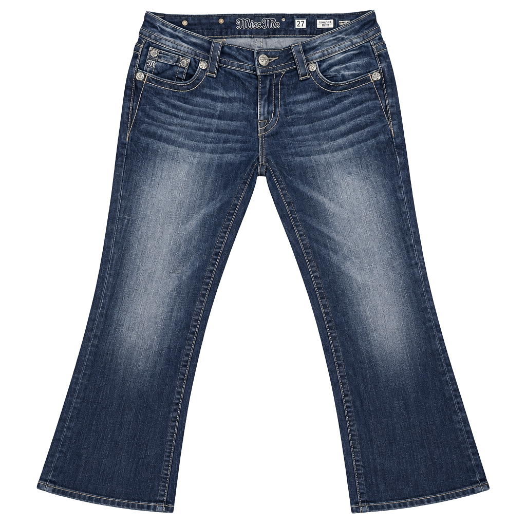 Miss Me Signature Boot Jeans Size 27 Dark Wash Denim Bootcut 1
