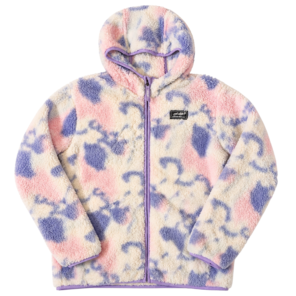 Eddie Bauer Kids Full Zip Fleece Hoodie Size L (14/16) Tie Dye 1